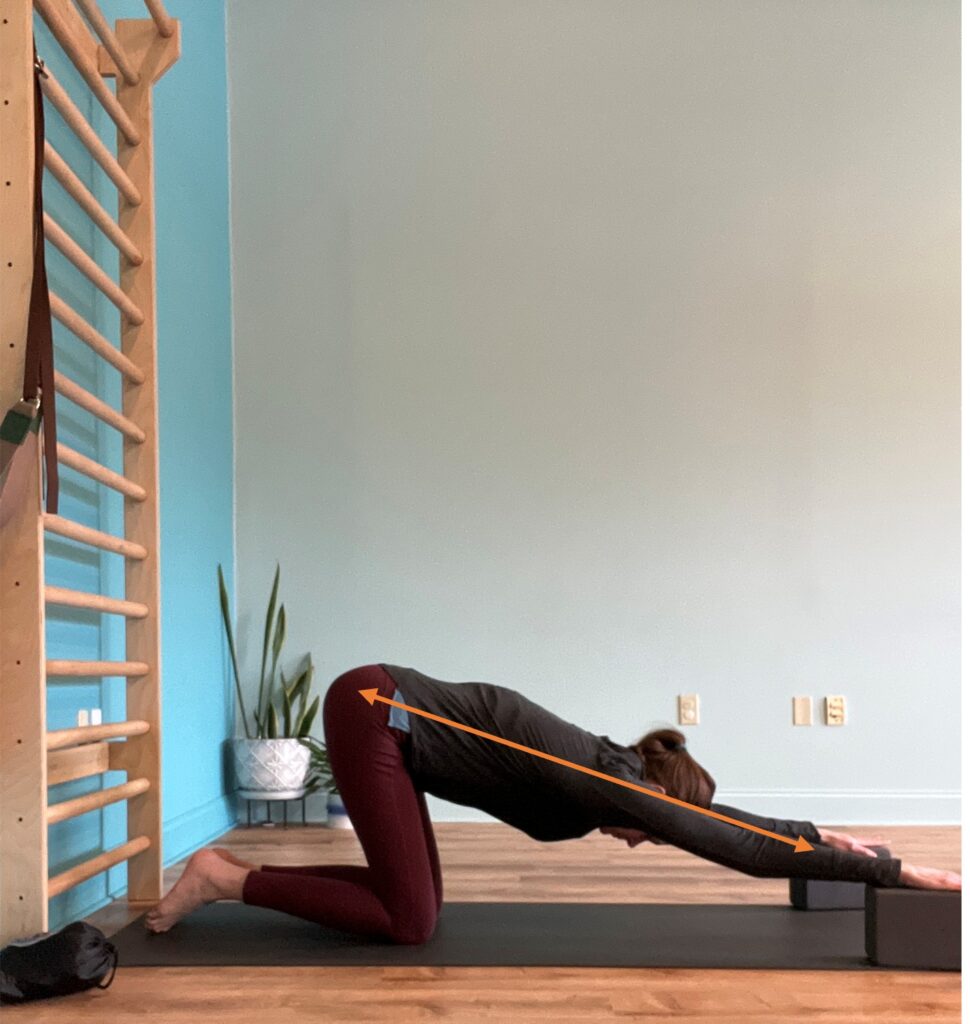 Yoga for scoliosis spinal elongation